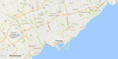 Térkép O ' connor–Parkview kerületi Toronto