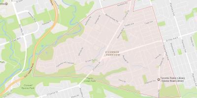 Térkép O ' connor–Parkview környéken Toronto