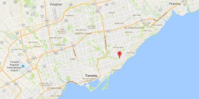 Térkép Oakridge kerületi Toronto