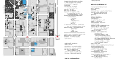 Térkép OCAD University, Toronto