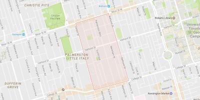 Térkép Palmerston környéken Toronto