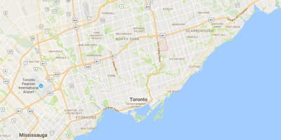 Térkép Parkwoods kerületi Toronto