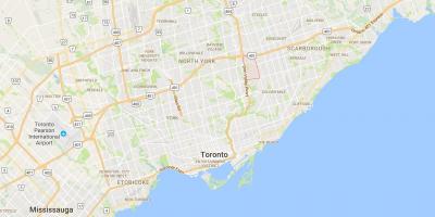 Térkép Parkwoods kerületi Toronto