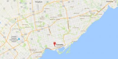 Térkép Queen Street West kerületben található Toronto