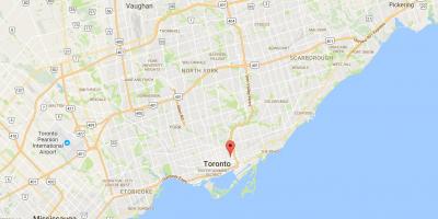 Térkép Regent Park Toronto kerület