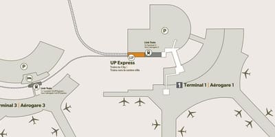 Térkép repülőtéri Pearson vasútállomás