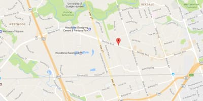 Térkép Rexdale boulevard Toronto