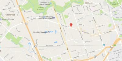 Térkép Rexdale boulevard Toronto