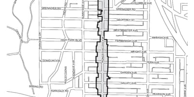 Térkép Roncesvalles Toronto