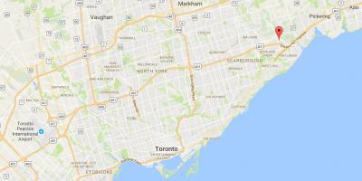 Térkép Rouge kerületi Toronto