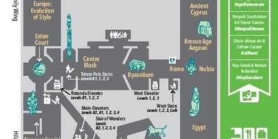 Térkép Royal Ontario Múzeum-szint 3