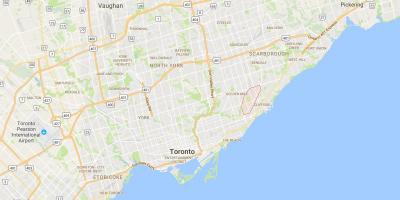 Térkép Scarborough Junctiondistrict Toronto