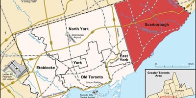Térkép Scarborough Toronto