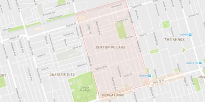 Térkép Seaton Falu szomszédságában Toronto