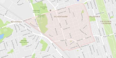 Térkép Silverthorn környéken Toronto