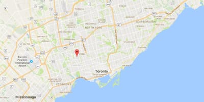 Térkép Silverthorn kerületi Toronto