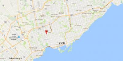 Térkép Silverthorn kerületi Toronto