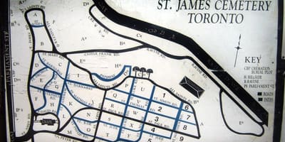Térkép St James temető