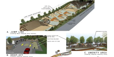 Térkép Sunnyside bike park Toronto ugrás sort