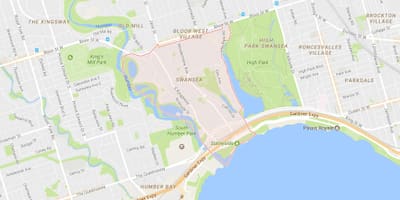 Térkép Swansea környéken Toronto