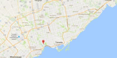 Térkép Swansea kerületi Toronto