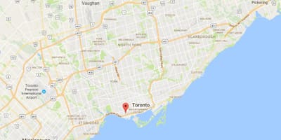 Térkép Szabadság Falu kerületi Toronto
