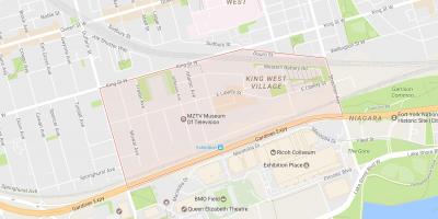 Térkép Szabadság Falu szomszédságában Toronto