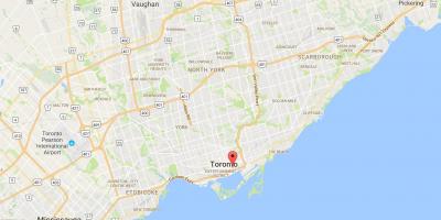 Térkép St. Lawrence kerületi Toronto