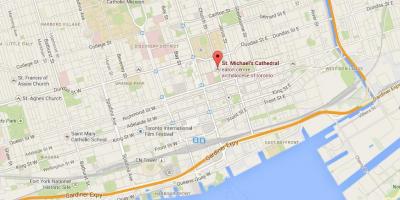 Térkép Szent Mihály Cathedrale Toronto áttekintés