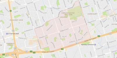 Térkép Tam O'Shanter – Sullivan környéken Toronto