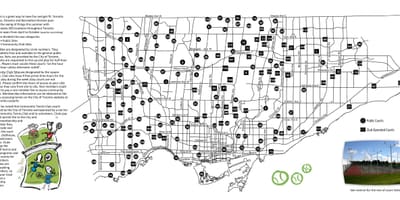 Térkép Teniszpálya Toronto