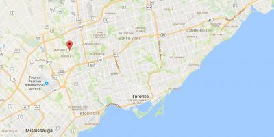 Térkép Thistletown kerületi Toronto