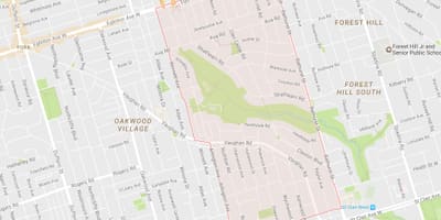 Térkép Tichester környéken Toronto