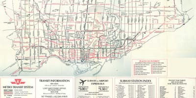 Térkép Toronto 1976