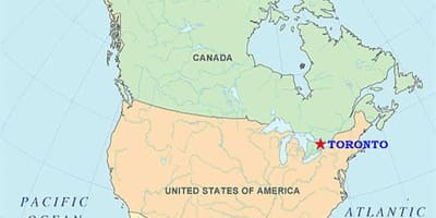 Térkép Toronto egyesült államok