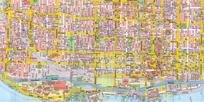 Térkép Toronto Város Kanada