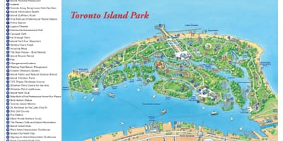 Térkép Toronto sziget park