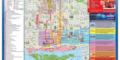 Térkép Toronto turisták