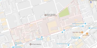 Térkép Trefann Bíróság környéken Toronto
