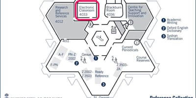 Térkép university of Toronto Robarts könyvtár az elektronikus osztálytermi