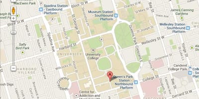 Térkép university of Toronto-St. George