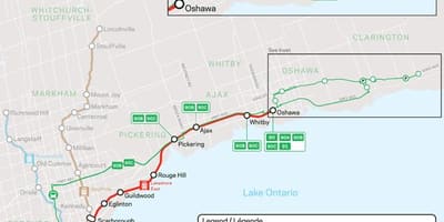 Térkép vonal Lakeshore Kelet-Menj Árutovábbítási