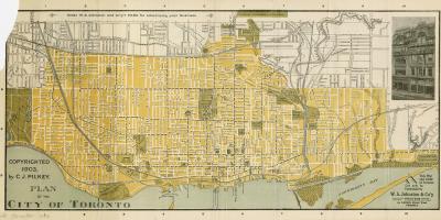 Térkép város Toronto 1903
