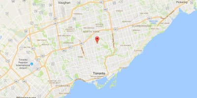 Térkép Wanless Park Toronto kerület