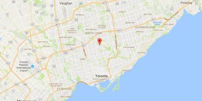 Térkép Wanless Park Toronto kerület
