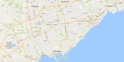 Térkép West Hill kerületben található Toronto