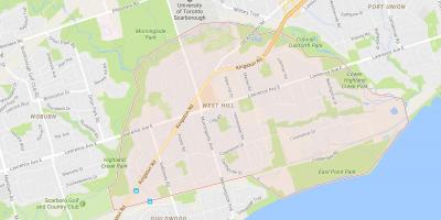 Térkép West Hill szomszédságában Toronto