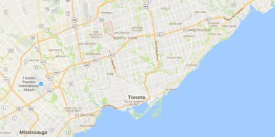 Térkép Westminster–Branson kerületi Toronto