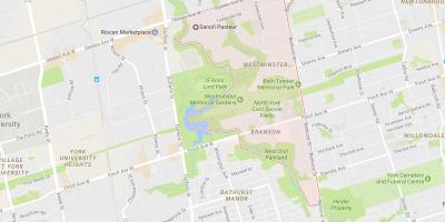 Térkép Westminster–Branson a környék Toronto
