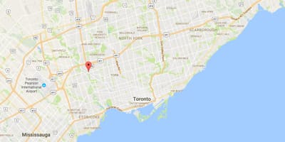 Térkép Weston kerületi Toronto